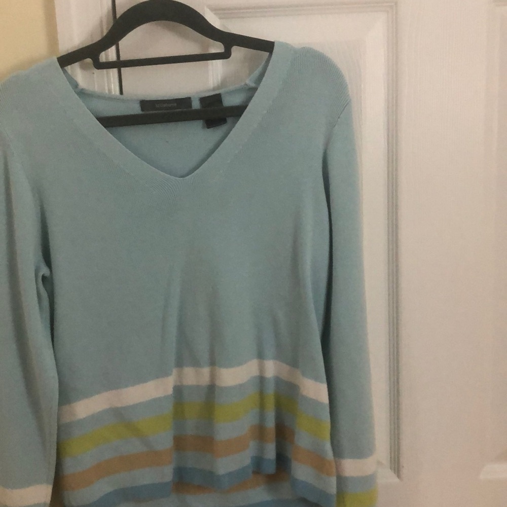A blue sweater!!!
